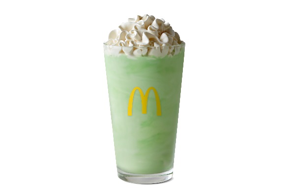McDonald's Shamrock Shake is a sweet, minty annual treat.